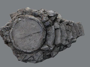 Temple stairs 1 3D Model