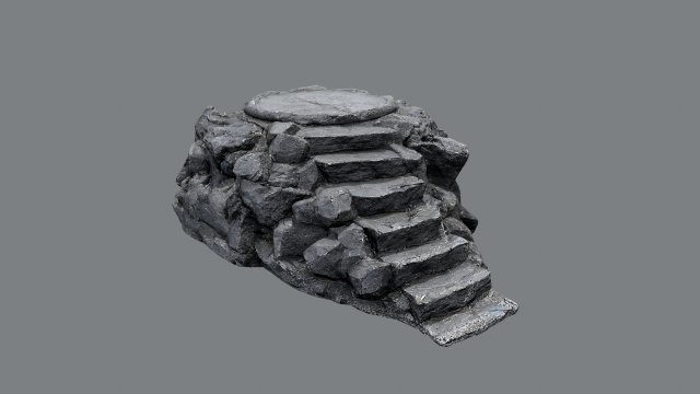 Temple stairs 1 3D 모델 .c4d .max .obj .3ds .fbx .stl .blend 