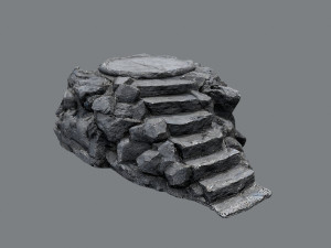Temple stairs 1 3D Model