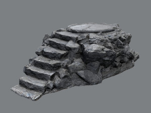 Temple stairs 1 3D 모델
