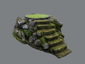 Temple stairs 1 3D 모델