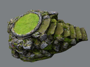 Temple stairs 1 3D Model