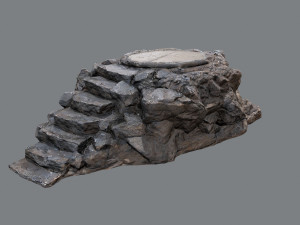 Temple stairs 1 Model 3D