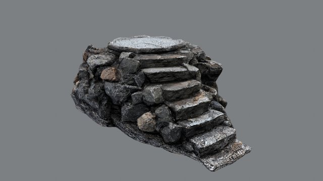 Temple stairs 1 3D 모델 .c4d .max .obj .3ds .fbx .stl .blend 