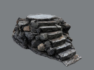Temple stairs 1 3D Model