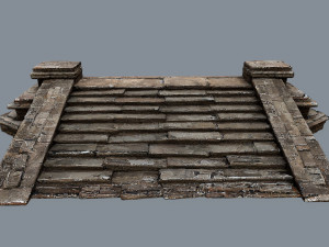 Ruin Stairs 3D Model