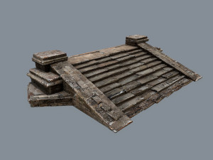 Ruin Stairs 3D 模型