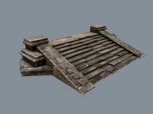 Ruin Stairs 3D Model