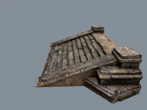 Ruin Stairs 3D Model