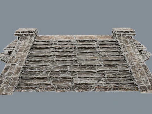 Ruin Stairs 3D Model