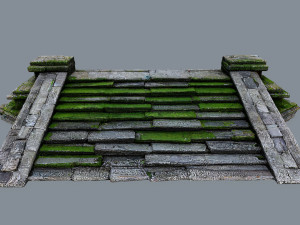Ruin Stairs 3D Model