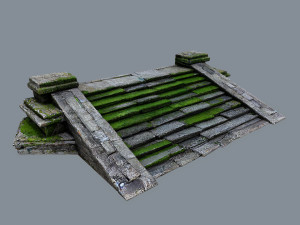Ruin Stairs 3D Model