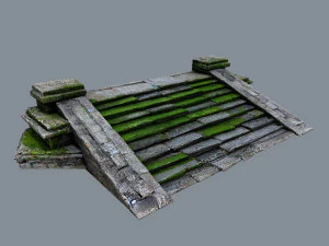 Ruin Stairs 3D Model