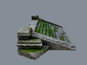 Ruin Stairs 3D Model