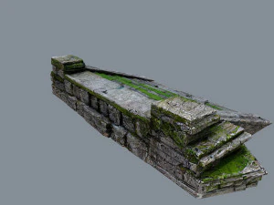 Ruin Stairs 3D Model