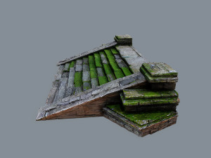 Ruin Stairs 3D Model