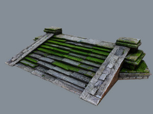 Ruin Stairs 3D Model