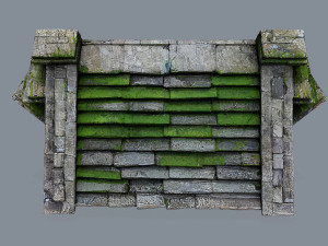 Ruin Stairs 3D Model