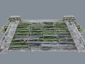 Ruin Stairs 3D Model