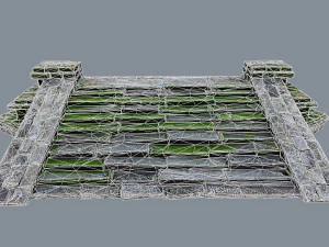 Ruin Stairs 3D Model