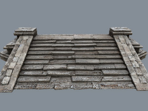 Ruin Stairs 3D Model
