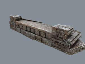 Ruin Stairs 3D Model