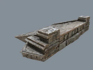 Ruin Stairs 3D Model