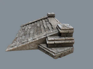 Ruin Stairs 3D Model