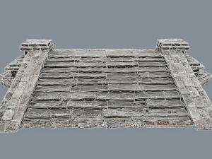 Ruin Stairs 3D Model