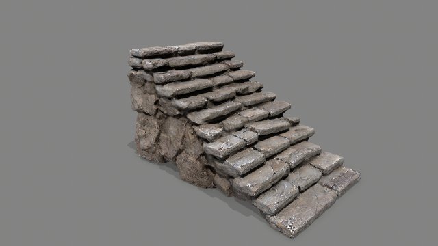 Stairs 3D Модель .c4d .max .obj .3ds .fbx .stl .blend 