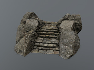 Ruin Stairs 3D मॉडल