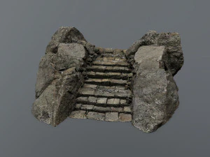 Ruin Stairs 3D Model