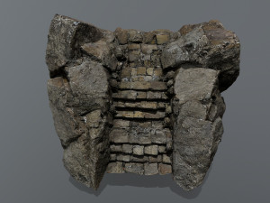 Ruin Stairs 3D मॉडल