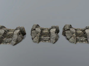 Ruin Stairs 3D Model