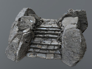Ruin Stairs Modelo 3D