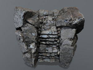 Ruin Stairs 3D Model