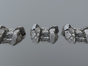 Ruin Stairs 3D Model