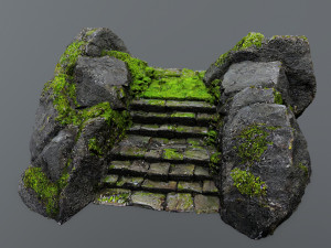 Ruin Stairs Modelo 3D
