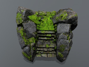 Ruin Stairs 3D Model