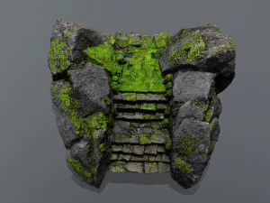 Ruin Stairs 3D Model