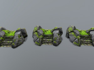Ruin Stairs 3D Model