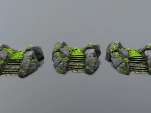 Ruin Stairs 3D Model