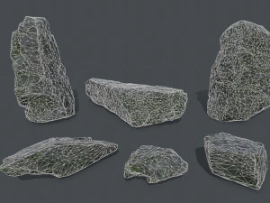 Cliff rocks 3D Model