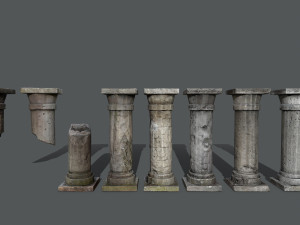 Castle pillar Model 3D