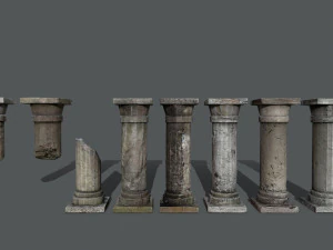 Castle pillar 3D Model