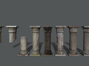 Castle pillar Model 3D