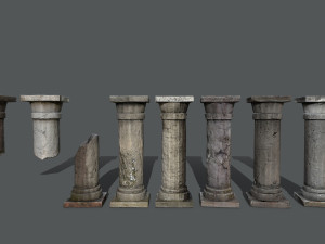 Castle pillar Model 3D