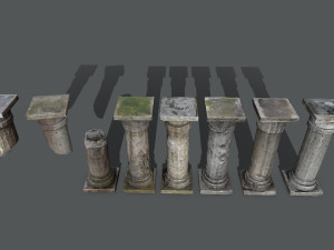 Castle pillar Model 3D