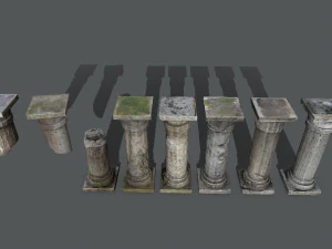 Castle pillar 3D Model
