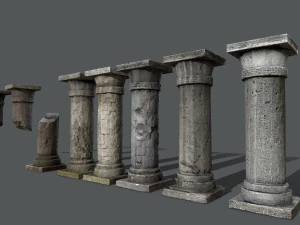 Castle pillar 3D Model
